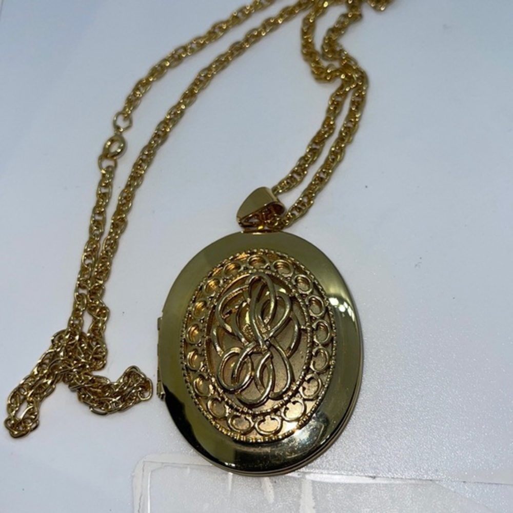 Large Gold Toned Locket